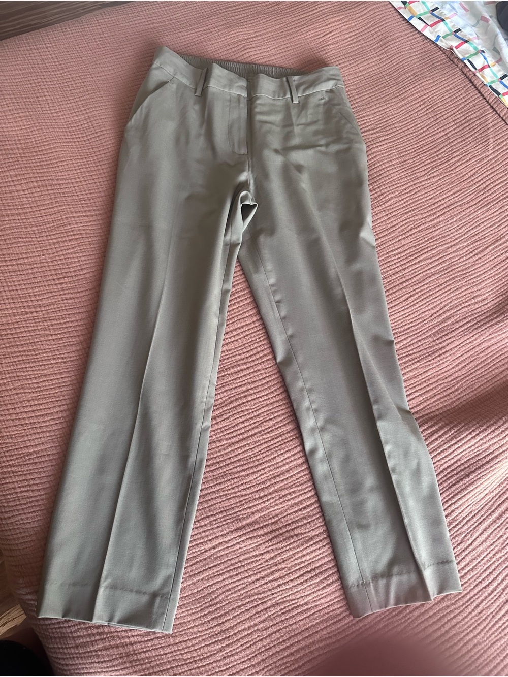 Quince Women's Italian wool dress pants in tan - Picture 3 of 3